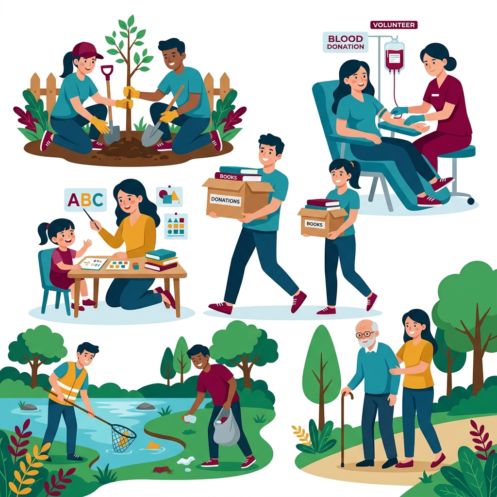 Warriors volunteering illustration